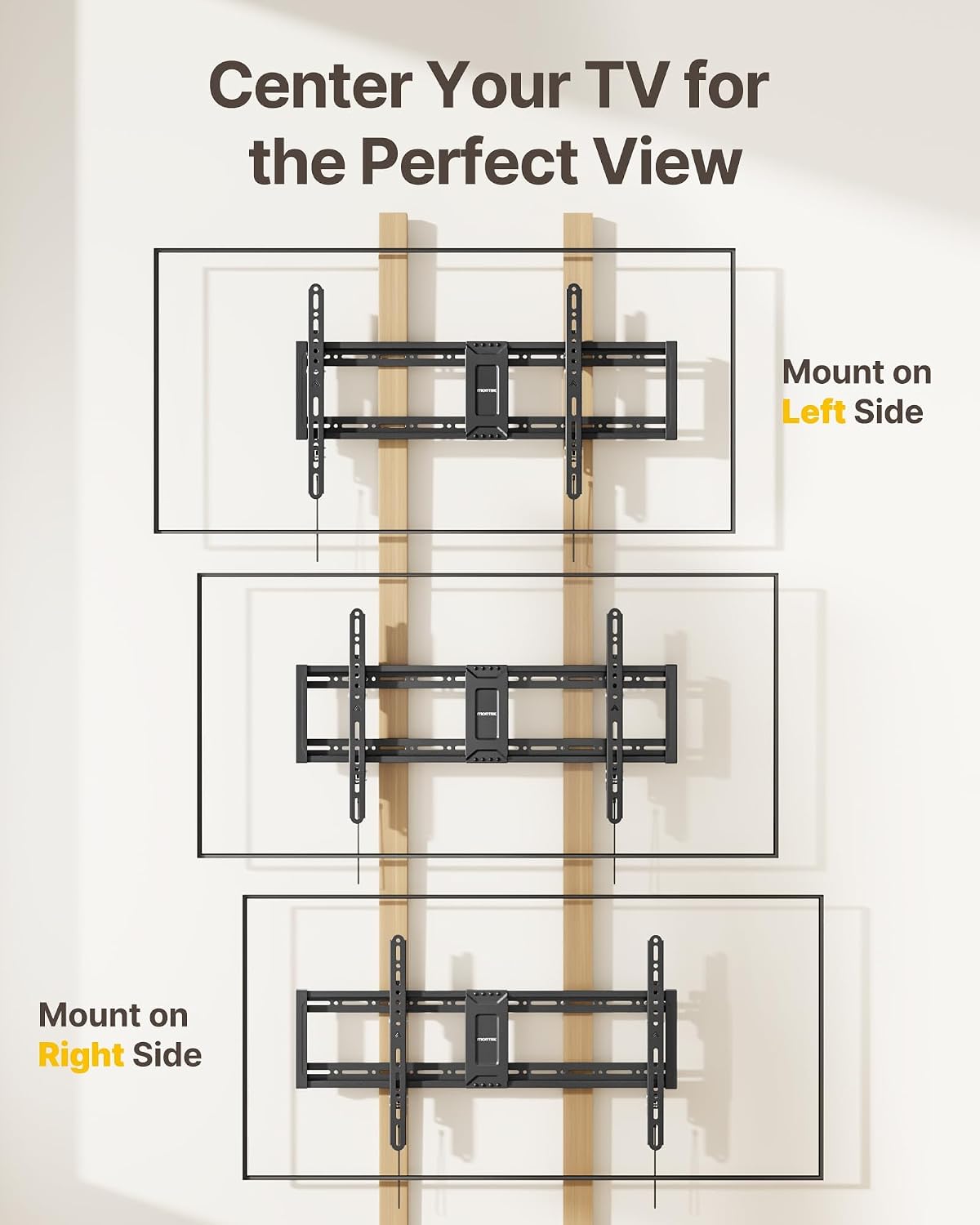monTEK Heavy Duty Tilting TV Wall Mount for 43-95 Inch TVs, 200lbs Capacity - Image 7