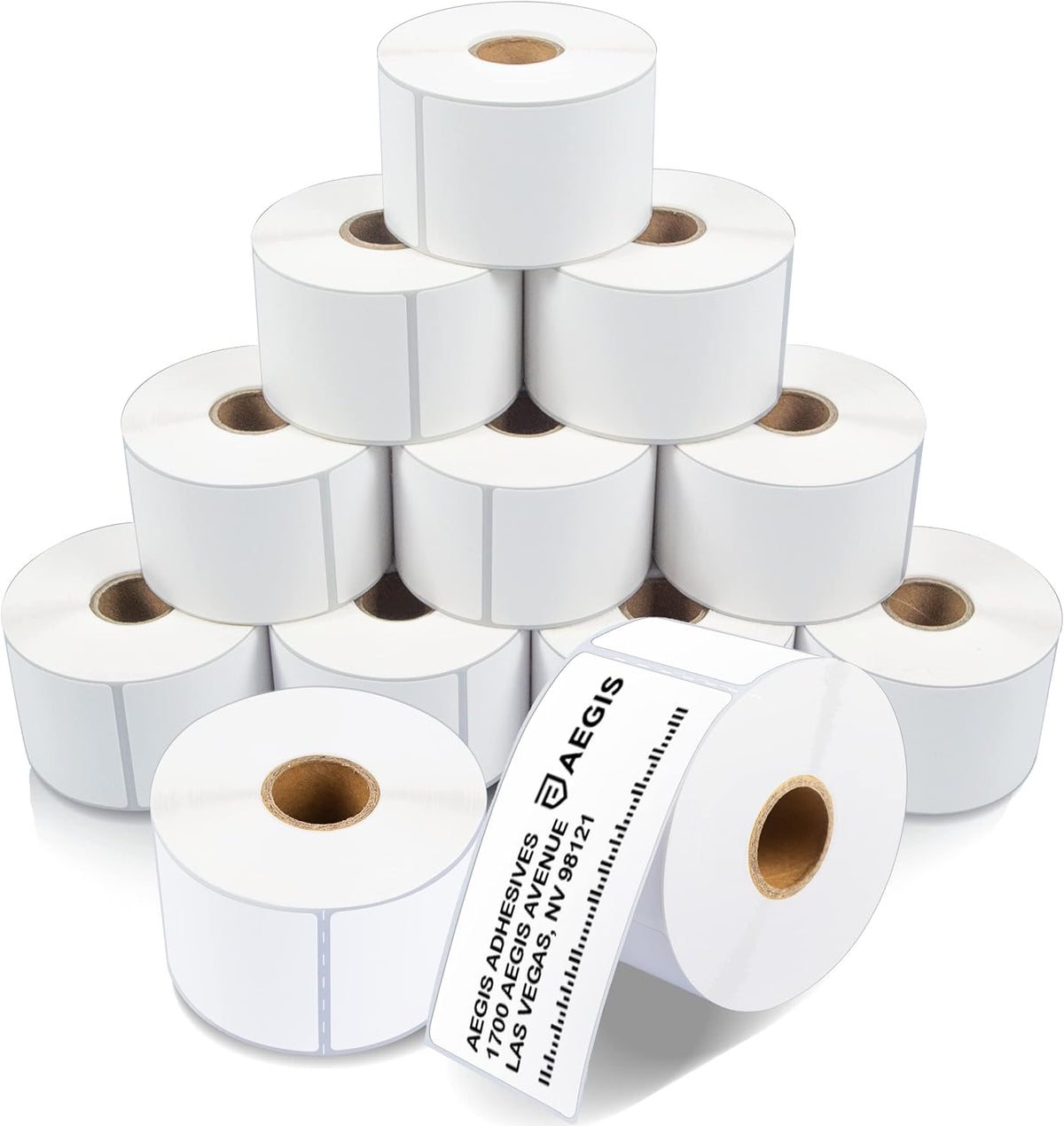 2" X 4" Direct Thermal Printer Labels (4200 Count, 12 Rolls) by Aegis Adhesives