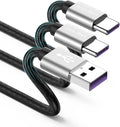 USB Type C Cable 3ft [2 Pack], Compatible with Samsung Galaxy S9 S10 S8 Plus Charger Cord(3A Fast Charging), TPE USB C Type Charger Cable,USB A to Type C for iPhone 15/15 Pro Max Samsung A32/A20/A51 by CyvenSmart