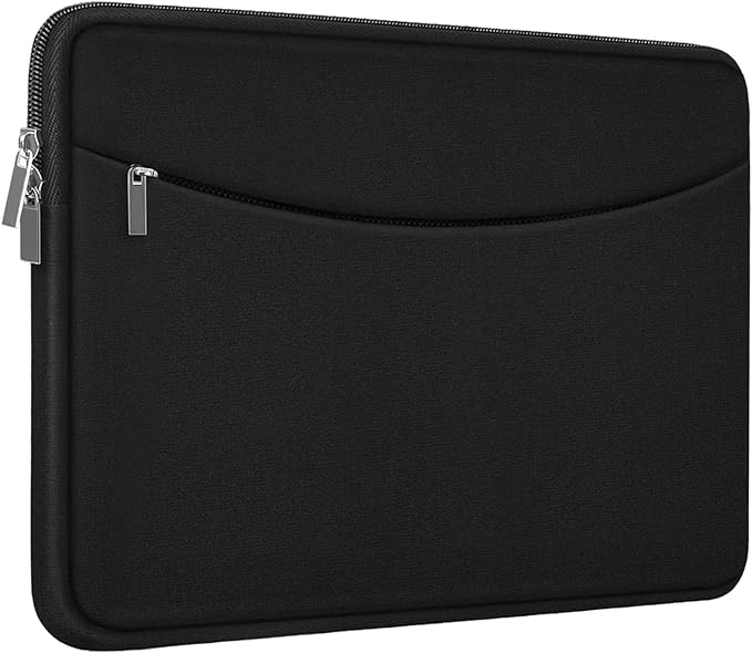 Laptop Case 15.6 in, Shockproof Protective Laptop Bag with Accessory Pocke | Laptop Sleeve, Briefcase Carrying Portable Computer Sleeve Compatible with MacBook, HP, Dell, Lenovo, Asus, Black by ampoock