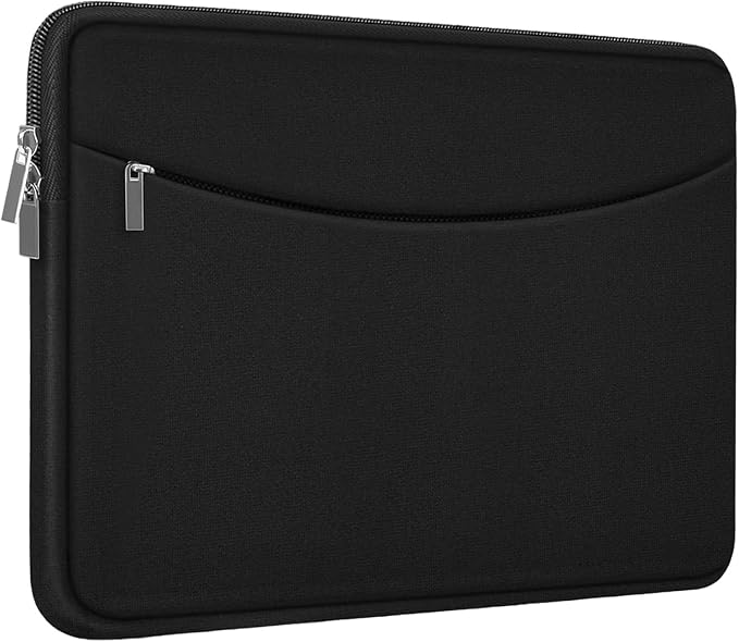17 Inch Laptop Sleeve, Shockproof Protective Carrying Computer Cover Bag | Laptop Case 17.3 Inch with Accessory Pocket, Portable Computer Case Compatible with HP, Dell, Lenovo, Lenovo, Acer, Black by ampoock