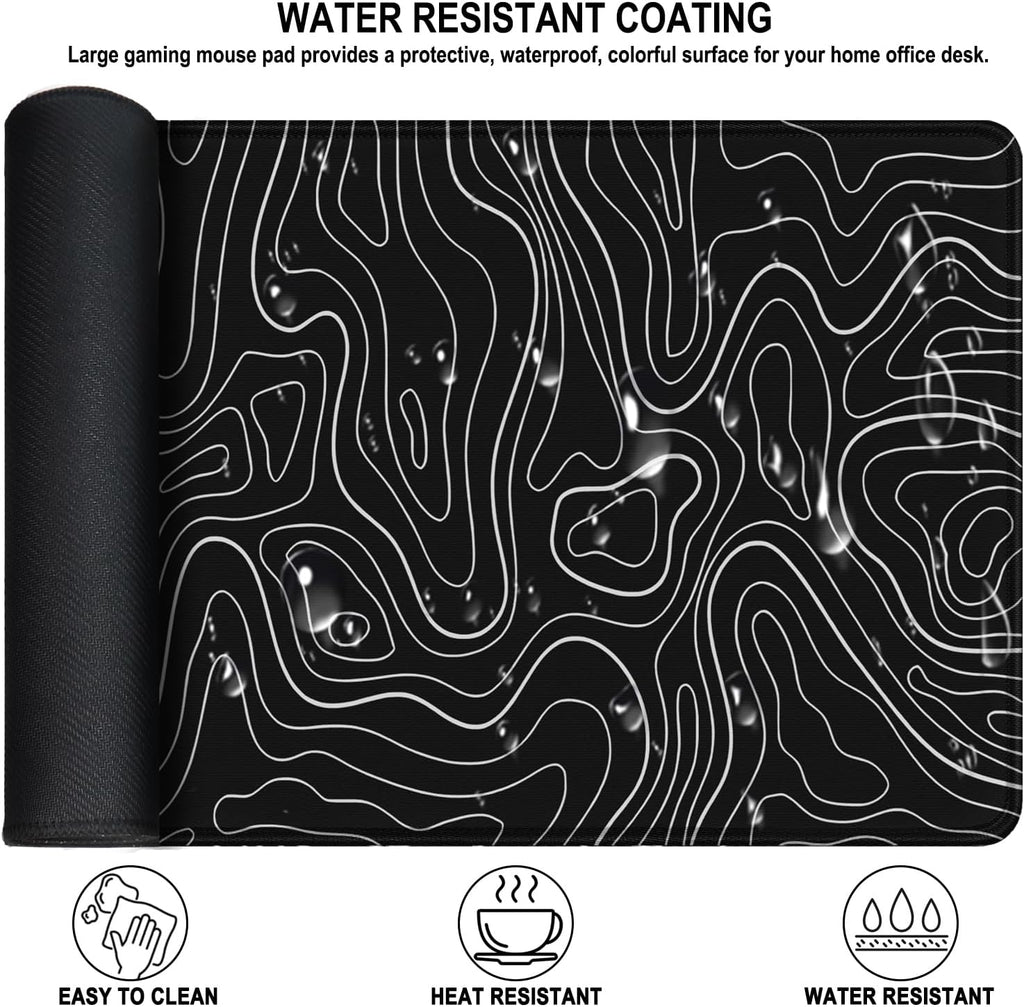 Large Gaming Mouse Pad, Water Resist Fabric XXL Extended Mousepad - Image 3