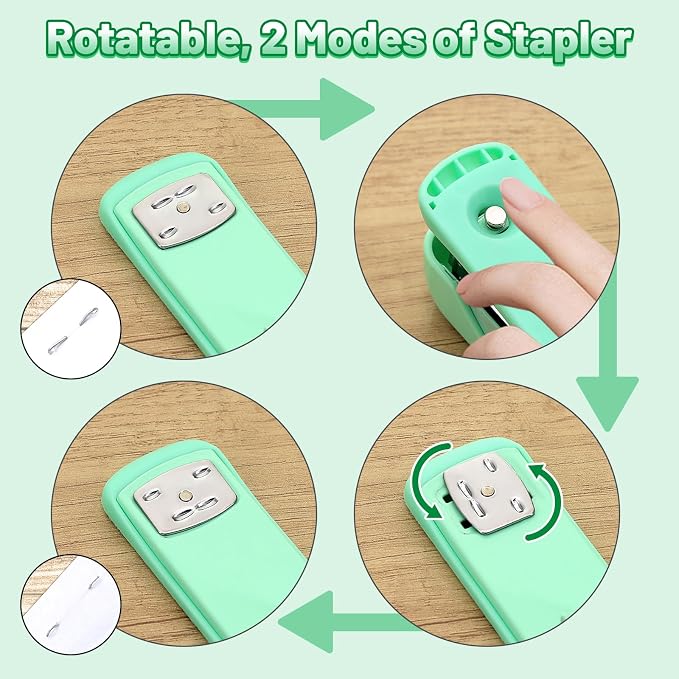 13-in-1 Office Desk Organizer Set for Back to School Supplies Accessories | Organizer Set with Stapler and Tape Dispenser, Pen Holder, Scissors, Ruler, Hole Punch, 2 Pens & More Desk Supplies - Image 4