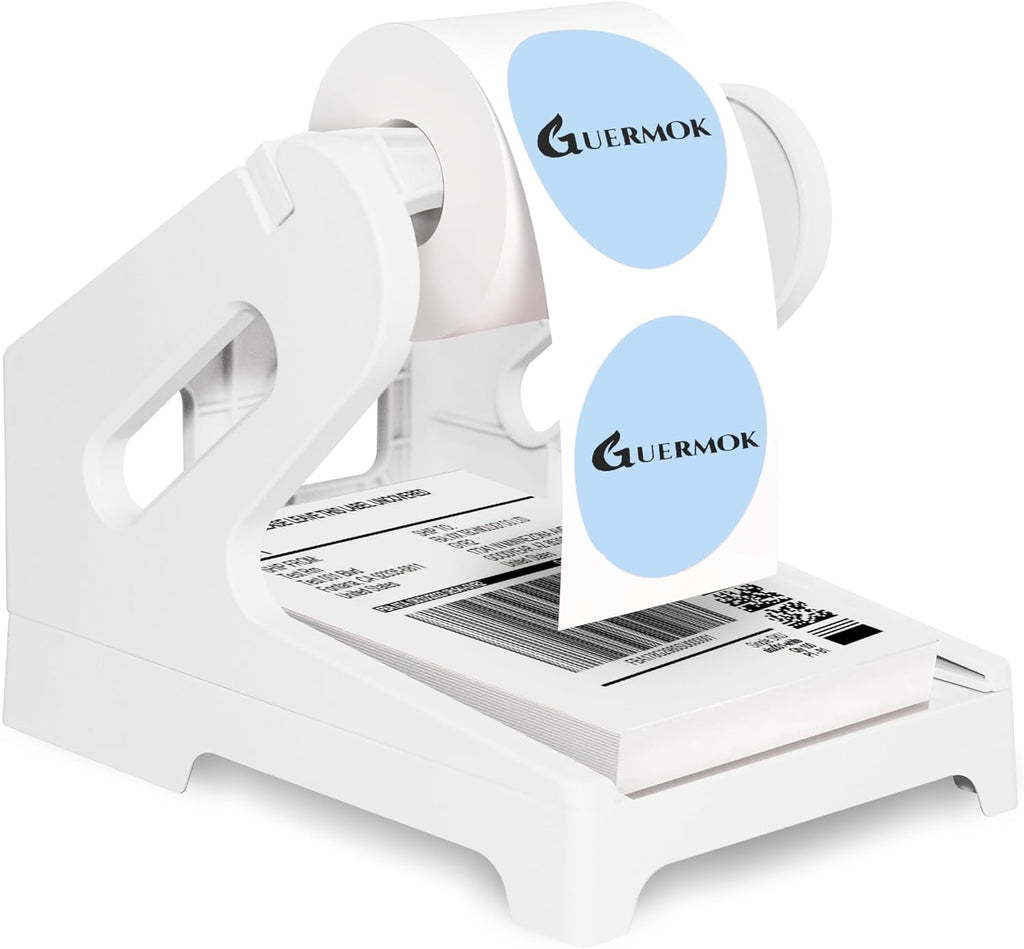 Thermal Shipping Label Holder for Rolls & Fan-Fold Fragile Stickers by Guermok