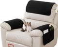 Armrest Covers for Recliner set of 3 Couch Arm Covers with Pockets for Sofa by Obliqwin
