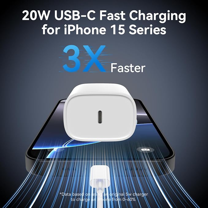 Phone 17 16 15 Pro Max Charger Fast Charging PD 30W, 10 FT iPhone 17 Charging Cable(65W/3A) Long USB C Cord with iPhone 17 Pro Max Chargers Block for iPhone 17/17 Pro Max/17 Air/16/15 Series, iPad - Image 9