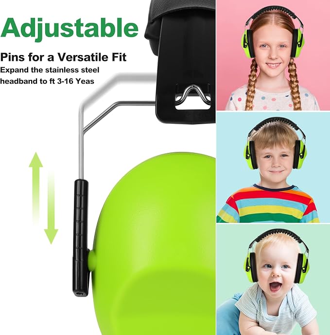 Floriogra Noise Cancelling Headphones for Kids/Toddler 28dB SNR Ear Muffs | Kids Ear Protection Noise Reduction Earmuffs for Children, Hearing Protection for Monster Jam, Concerts, Fireworks, Autism - Image 3