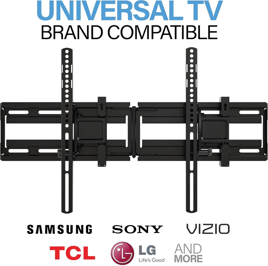 SANUS Extendable Tilting TV Wall Mount for 32”–90” TVs up to 110 lbs – 5.2” Extension for Easy Cable Access and Added Tilt, Tool-Free Tilt to Reduce Glare, Low Profile Design - Image 5