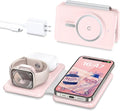 3 in 1 Wireless Charging Station for iPhone 17 16 15 14 13 12 Pro Max Plus – Foldable Magnetic Charger Pad for Apple Watch Series & AirPods – Fast Wireless Charging Dock for Travel & Home by Knildwirlesscharger
