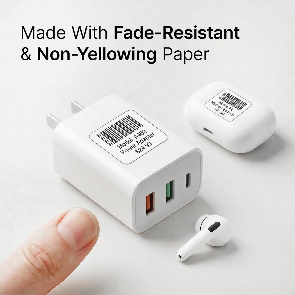 1" X 1" Matte White Printable Labels (250 Sheets, 15750 Stickers) - Image 6