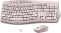 Wireless Keyboard and Mouse Combo, 2.4G Quiet Ergonomic Curved Keys(Pink) by Unknown