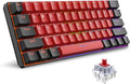 Snpurdiri 60% Wired Mechanical Keyboard (Black-Red, Red Switches) | Mini Gaming Keyboard with 61 Keys for PC, Windows XP, Win 7, Win 10 by Snpurdiri