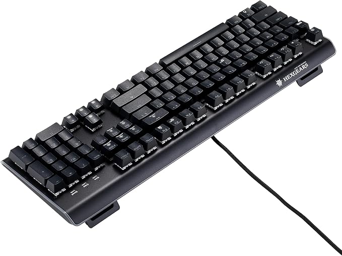 Hexgears GK735 Mechanical Gaming Keyboard Kailh Box White Switch 104 Keys ABS Keycaps Wired Gaming Keyboard with White LED Backlight, Ergonomic Design for Windows Laptop PC Mac (No Light Strip) - Image 2
