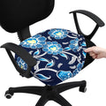 Smiry Stretch Printed Office Computer Desk Chair Seat Covers by Smiry