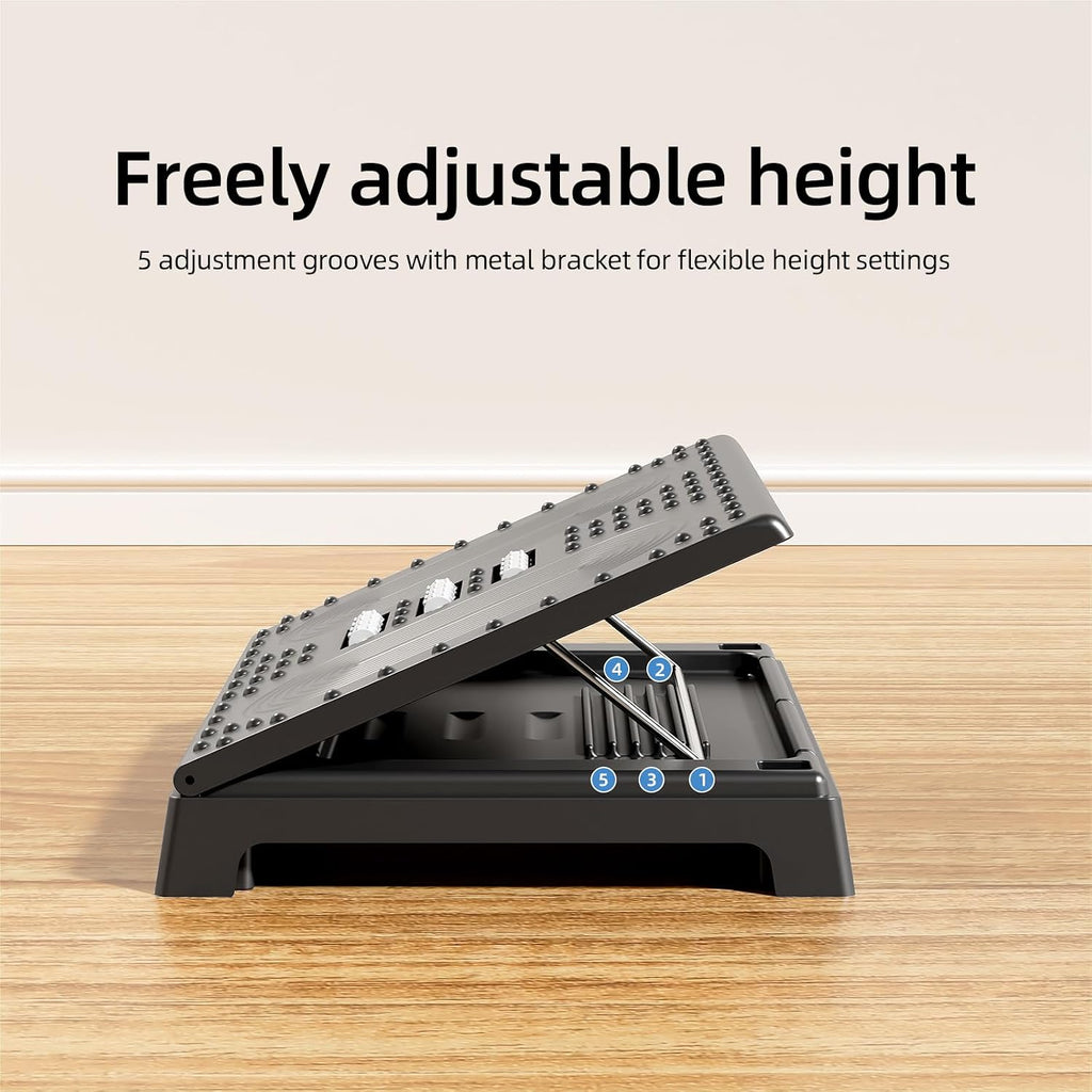 JOYZAN Foldable Foot Rest for Under Desk Footstool with Massage Roller - Image 5