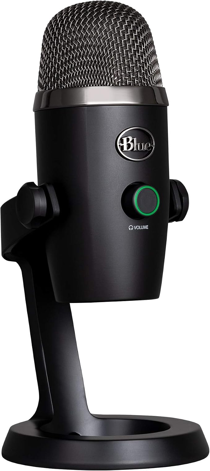 Logitech for Creators Blue Yeti Nano USB Microphone for Gaming, Streaming, Podcasting, Twitch, YouTube, Discord, Recording for PC and Mac, Plug & Play -Blackout by Unknown