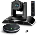 TONGVEO All-in-One Conference Room Video Camera System Al Auto-Tracking HD1080P 60fps 3X Optical Zoom USB3.0 HDMI PTZ Camera and Bluetooth Conference Speakerphone with Microphones by TONGVEO