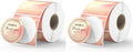 MUNBYN 2 Inch Round Orange Thermal Labels, Self-Adhesive Stickers for Baking, Candle, and Food, Compatible with Thermal Printers, 500 Labels/1 Roll (Pack of 2) by MUNBYN
