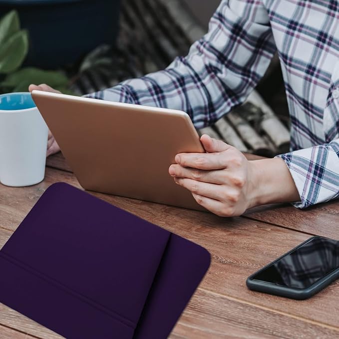 Laptop Sleeve Case 15.6 inch, Sturdy Portable Monitor Computer Laptop Case, Carrying Sleeve Bag 15.6'' with Pockets for MacBook PC Mac HP Lenovo Dell Asus Xbox Switch, Deep Purple - Image 4