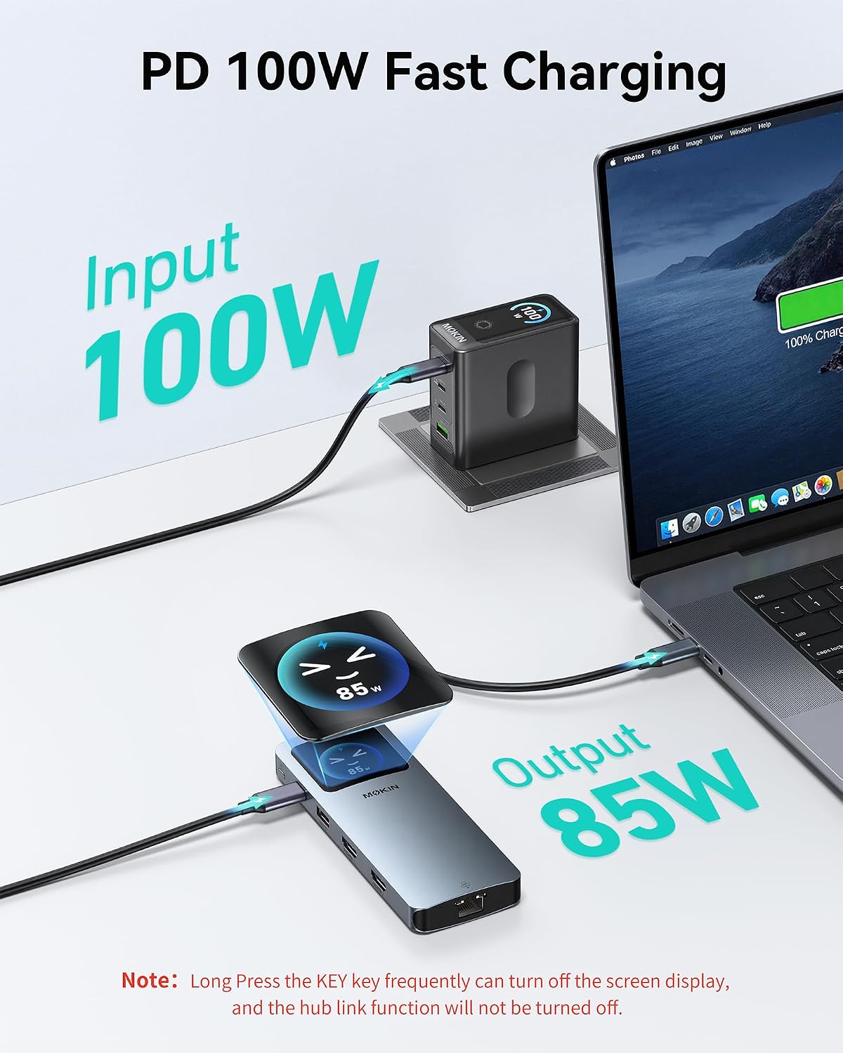 MOKiN LCD USB C Docking Station Dual Monitor,Laptop Docking Station 2 HDMI - Image 8