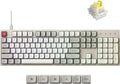 Keychron C2 Pro Wired Mechanical Keyboard with 8K Hz Polling Rate, Full Size Custom RGB Backlit Hot-Swappable, Non-Shine Through PBT Keycaps Compatible with Mac Windows Linux (Silent Banana Switch) by Keychron