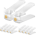 CiBiZi Shoe Slots Organizers 10Pack Shoe Stacker Adjustable Space Saver 50% Shoe Rack Holder Oraganizers for Closet Cabinet Storage Clear by CiBiZiUS
