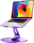 LOXP Laptop Stand with Phone Holder, Adjustable Laptop Stand | Aluminum Computer Mount Holder with Base, Ergonomics Lectern Stand, Fits MacBook, up to 17.3" All Notebooks Purple by LOXP