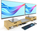 Epesoware Dual Monitor Riser with Two Drawer for Desk, No Assembly Required by Epesoware