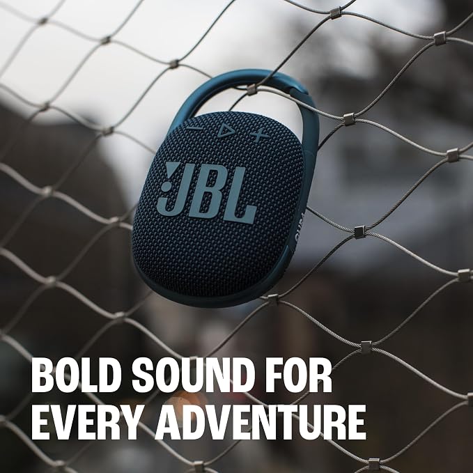 JBL Clip 4 - Portable Mini Bluetooth Speaker, big audio and punchy bass, integrated carabiner, IP67 waterproof and dustproof, 10 hours of playtime, speaker for home, outdoor and travel (Black) - Image 3