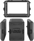 VEVOR 6U Rack Case, 12 in Depth, Rackmount Flight Case Shallow Rack with Microphone Compartment, Polyethylene Construction, Recessed Latches, Easy Installation, for Amplifier, 8.7 in Internal Depth by VEVOR