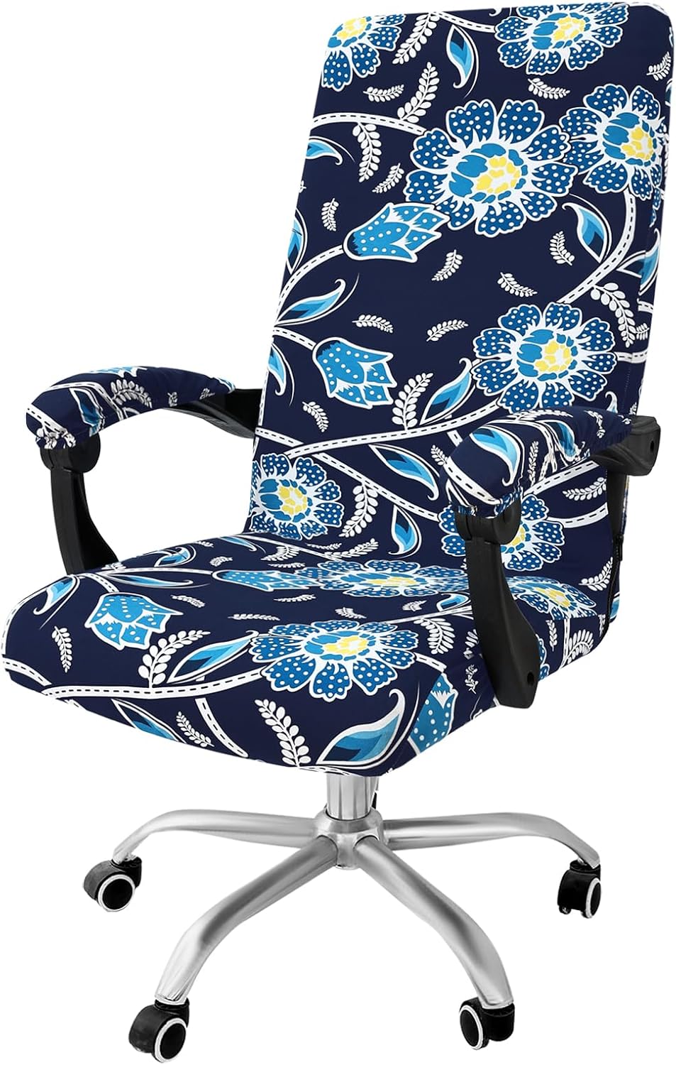 Smiry Office Computer Chair Cover with Armrest Covers, Midnight Blue by Smiry
