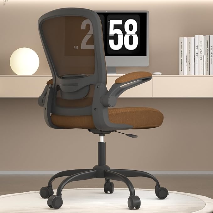Mimoglad Office Chair, Ergonomic Desk Chair with Adjustable Lumbar Support, High Back Mesh Computer Chair with Flip-up Armrests-Task Chairs, Executive Chair for Home Office | Supports 300 lbs · Seat 19.48"–23.4" · Breathable mesh · 20–30 min assembly ·... by Mimoglad