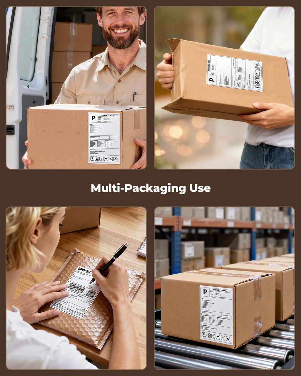 4x6 Thermal Labels, 1000Pcs/2 Stacks, White Shipping Labels - Image 7