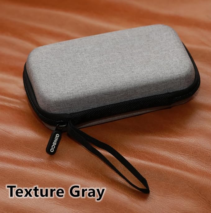 Ginsco Hard Shell Protection Case Electronic Accessories Organizer Pouch for MacBook Air/pro Adapter Chargers Cables Power Bank, for Sandisk Portable SSD Flash Disk SD Card,Compact Travel Tech Case - Image 4