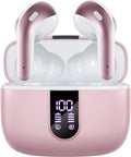 TAGRY Bluetooth Headphones True Wireless Earbuds 60H Playback LED Power Display Earphones with Wireless Charging Case IPX5 Waterproof in-Ear Ear buds with Mic for TV Smart Phone Laptop Computer Sports by TAGRY