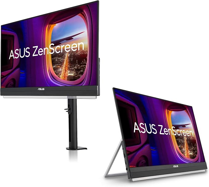 ASUS ZenScreen MB229CF 22 Inch 1080p 100Hz, USB-C Portable Monitor | USB-C 60W, C-clamp Arm, Speakers, Partition Hook, Kickstand, IPS, Subwoofer, Carrying Handle ,Display for MacBook and PC - Image 13