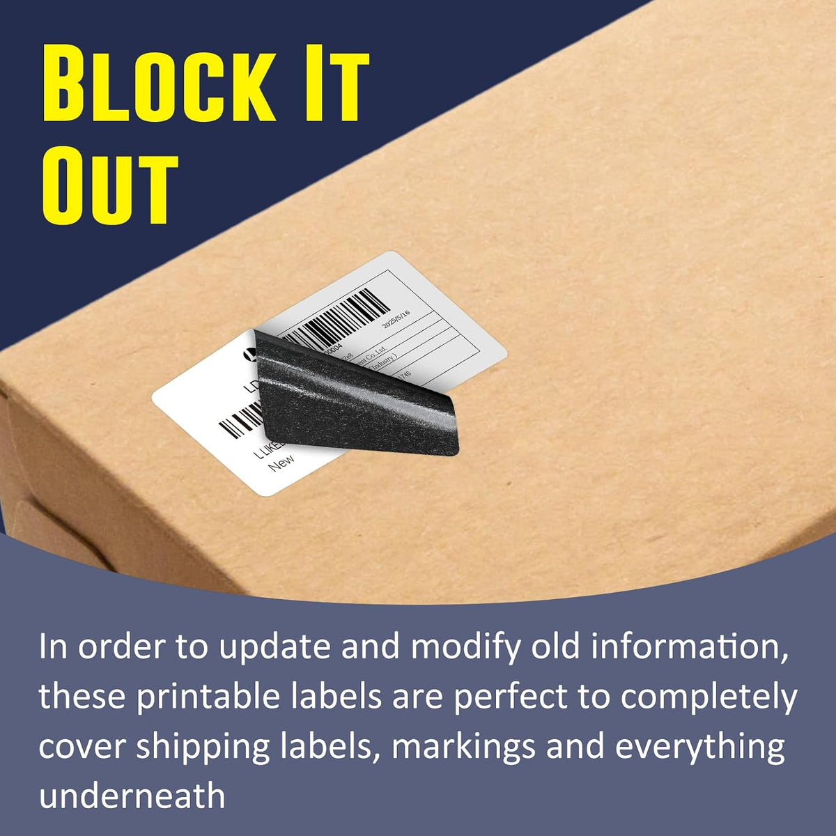 L Liked 4" x 2" Direct Thermal Labels, 750 Barcode Shipping Labels (Pack of 2) - Image 3