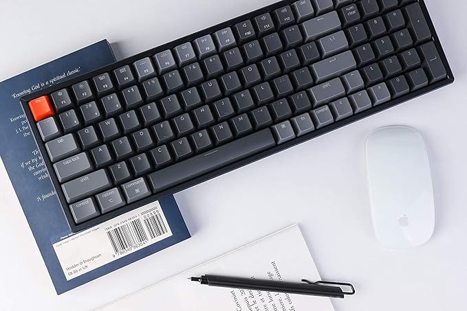Keychron K4 Wireless Bluetooth/USB Wired Gaming Mechanical Keyboard, Compact 100 Keys 96% Layout RGB LED Backlit Gateron G Pro Red Switch N-Key Rollover, Aluminum Frame for Mac Windows, Version 2 - Image 2