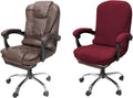 NeColorLife Office Chair Cover with Armrest Covers,Large,Wine Red by NeColorLife