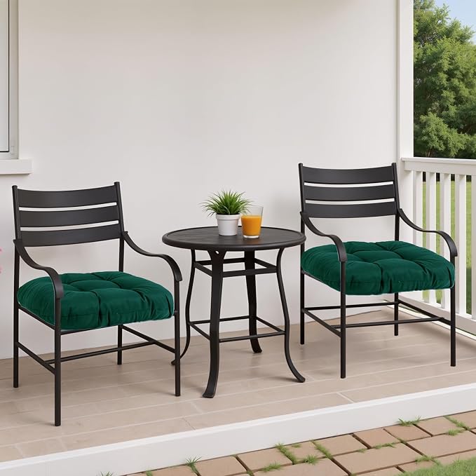 MTMR 2Pcs Outdoor Chair Cushions, Patio Furniture Seat Pads, Waterproof | 2Pcs , waterproof cover, PP cotton, u-shaped, no-fading, thick patio seat pads for outdoor wicker furniture in yard, 19x19x4 - Image 2