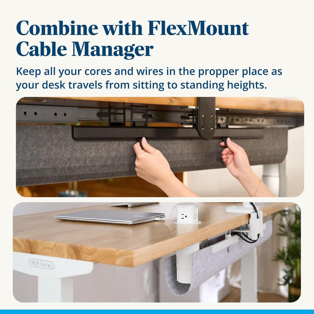 Under Desk PC Mount with Track Spacer – Adjustable CPU Holder with 16" Slide-Out Track & 360° Swivel, 50 lb Capacity PC Holder, Fits Most Desktop Towers, Standing Desks with Crossbars - Image 7