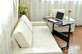 Overbed Bedside Sofa Bed Table with Wheel Adjustable Swivel Top Home Office by Generic