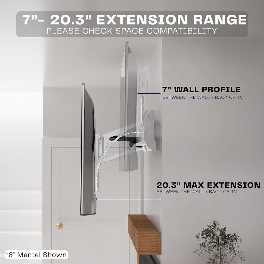 VIVO White Motorized TV Wall Mount for 37-70 in Screens, MOUNT-E-M070R-W - Image 5