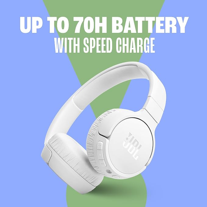 JBL Tune 670NC - Wireless On-Ear Headphones - Purple | Adaptive Noise Cancelling with Smart Ambient, Bluetooth 53 with LE Audio, JBL Pure Bass Sound - Image 4