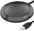 Conference USB Microphone, Computer Desktop Mic with LED Indicator | Plug & Play Omnidirectional Condenser PC for Online Meeting, Class, Skype, Recording, Zoom, (No Speakers Included) by TKGOU