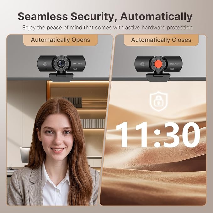 NexiGo Webcam 1080p 2K 4K Variation (Webcam with Auto Cover) - Image 4