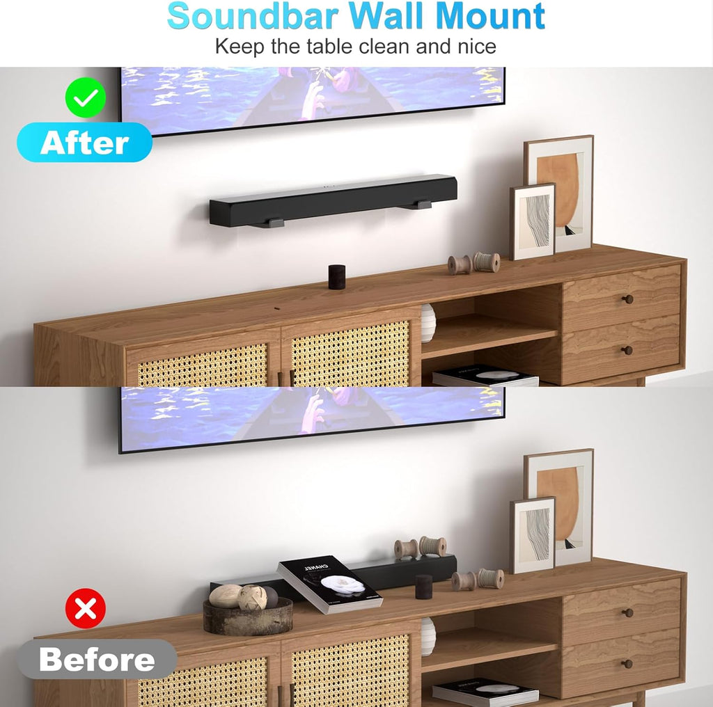 ZUOLACO Soundbar Wall Mount, Depth Adjustable 3.6”-6.4”, Sturdy Design - Image 5