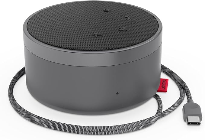 Lenovo Go Wired Speakerphone - Omni-Directional Mic - Plug-and-Play - USB-C Connectivity - Certified for Microsoft Teams, Gray - Image 5