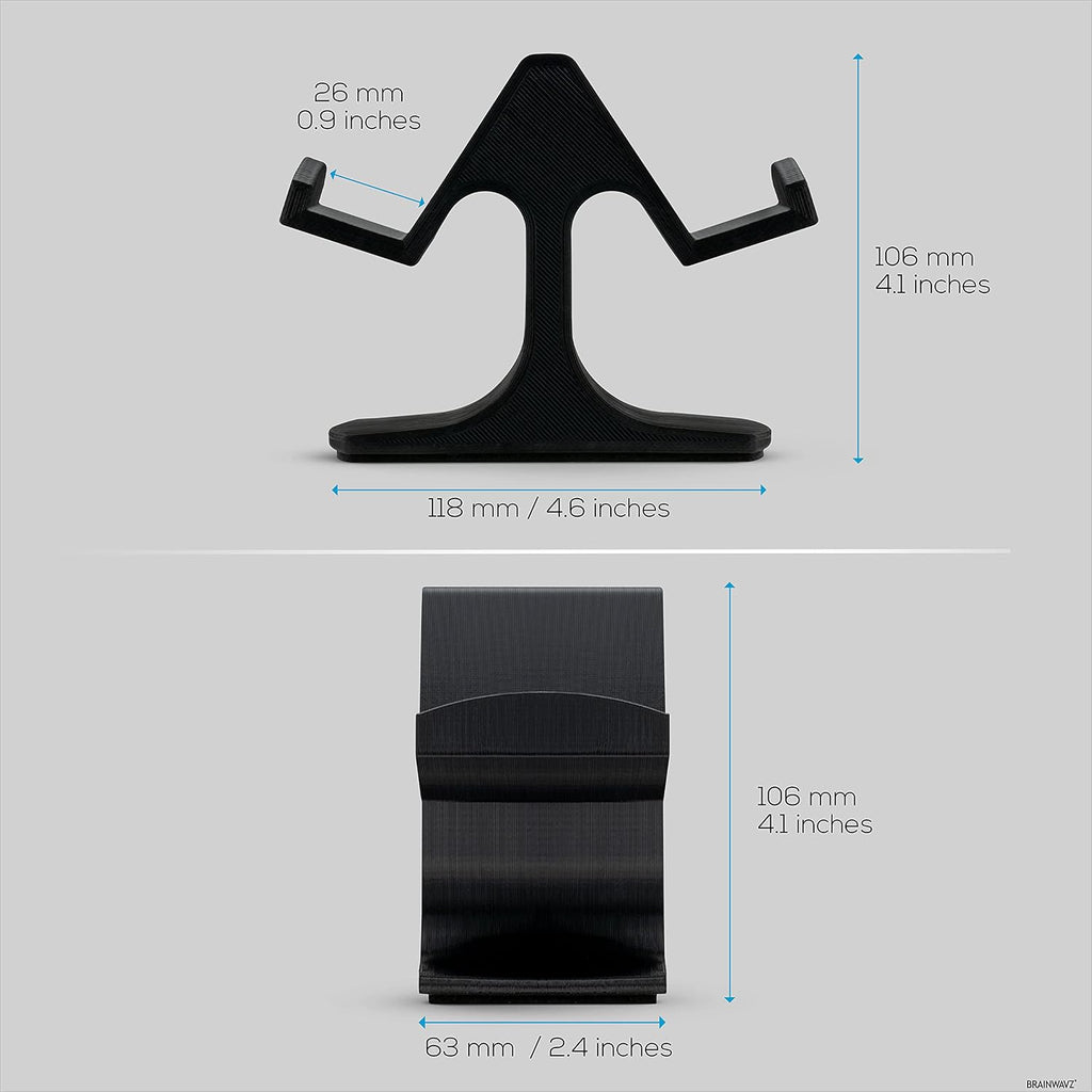 Dual Game Controller Desktop Holder Stand - Universal Design for Xbox ONE, PS5, PS4, PC, Steelseries, Steam & More, Reduce Clutter UGDS-03 (Black) - Image 6