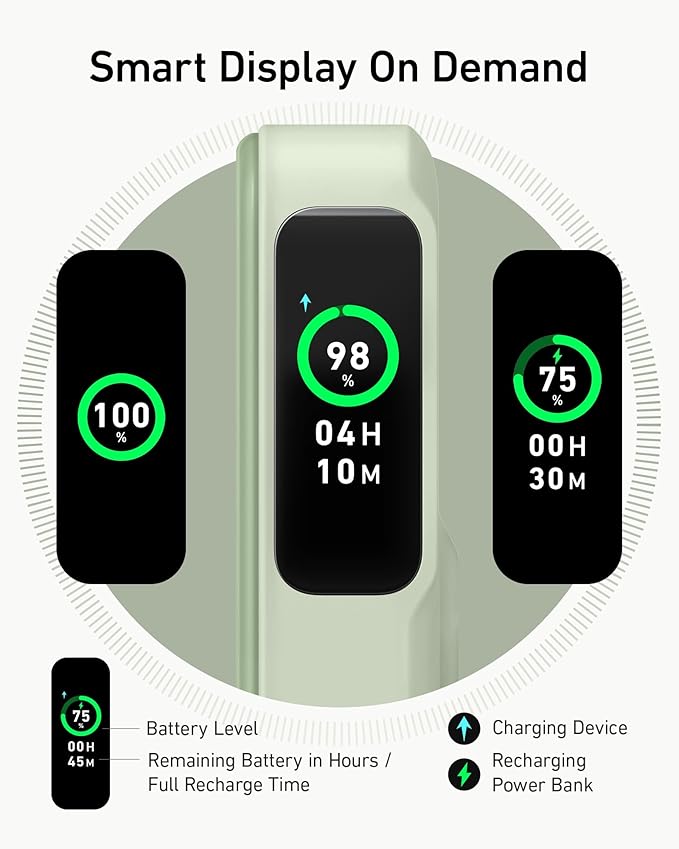 Anker MagGo Power Bank, 10,000mAh Qi2-Certified 15W Max Portable Charger | Fast MagSafe-Compatible Battery Pack, Smart Display, Foldable Stand, for iPhone 16 / 15 / 14 / 13 Only (USB-C Cable Included) - Image 3